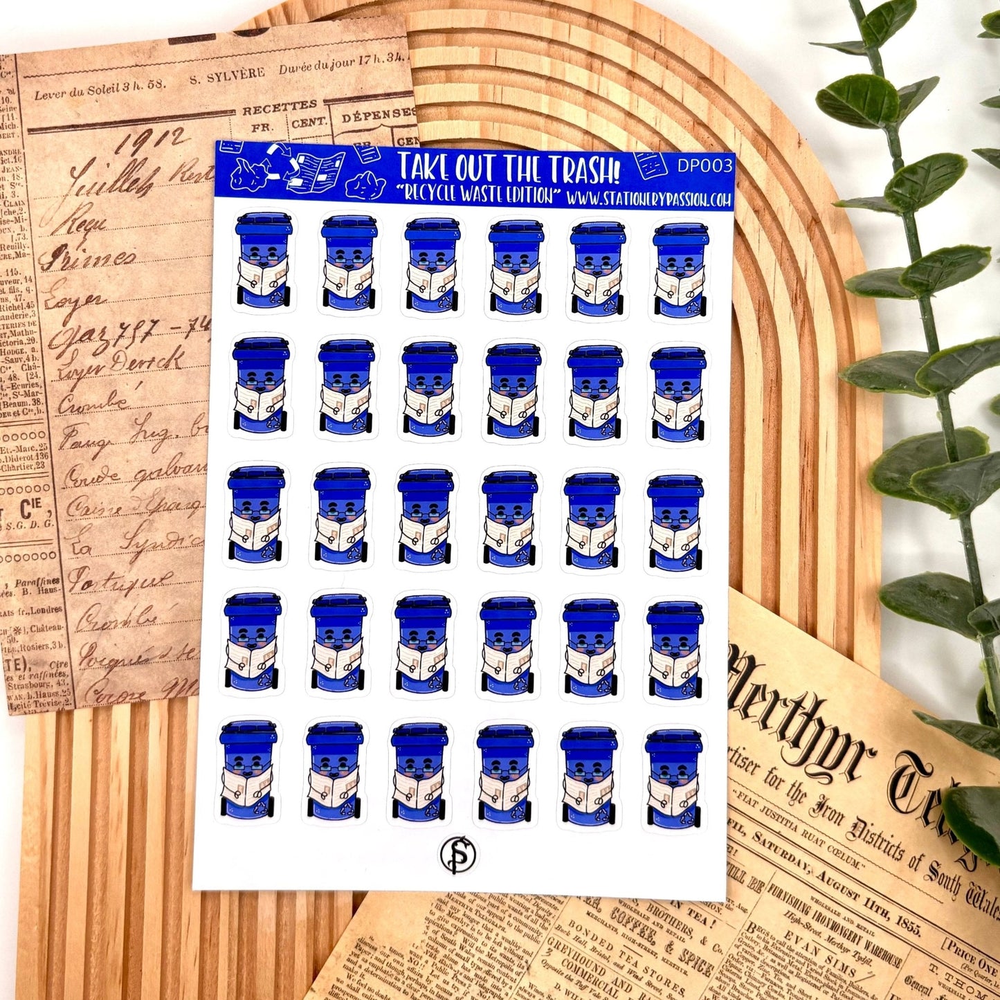 Take Out the Trash! – Recycle Edition | A6 Planner Sticker Sheet - Stationery Passion