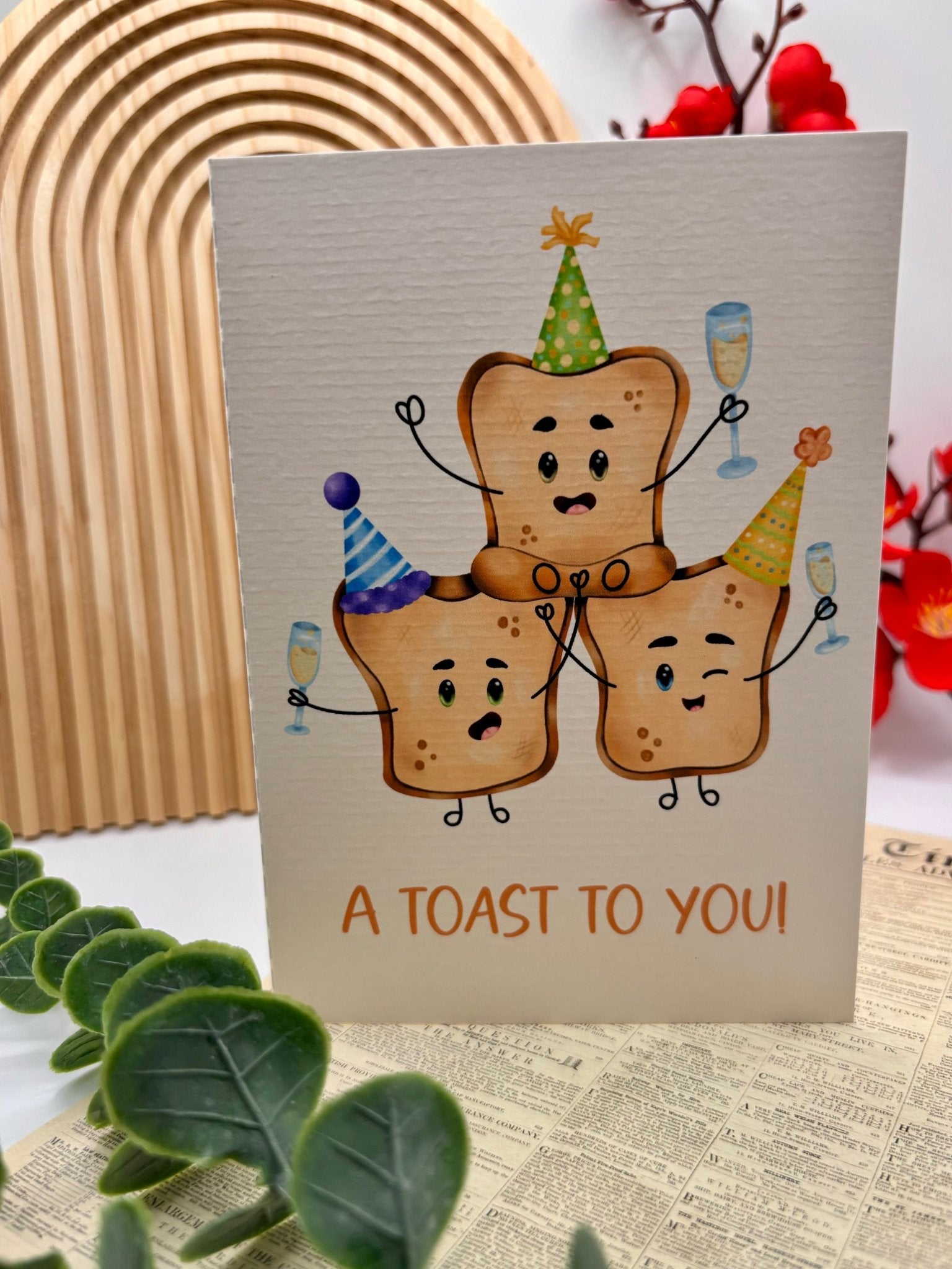 A Toast to You – A6 Greeting Card for Celebration - Stationery Passion