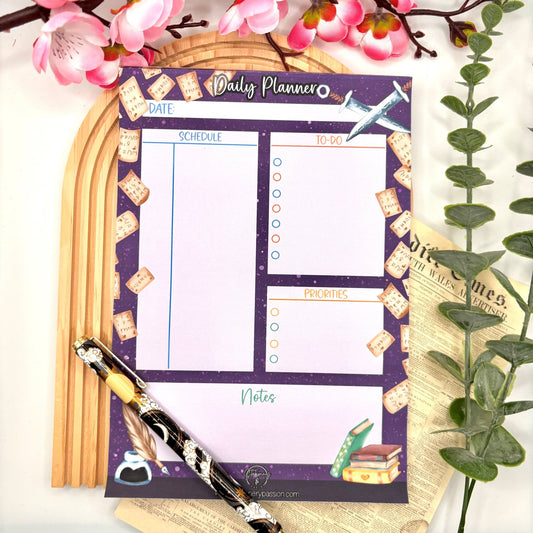 Author Dreams – Daily Planner Pad with Fantasy Writing Theme | 50 Pages - Stationery Passion