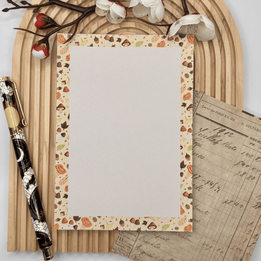 Autumn Shroomies – A6 Mushroom Notepad for Stationery Lovers | Cozy Fall Vibes - Stationery Passion