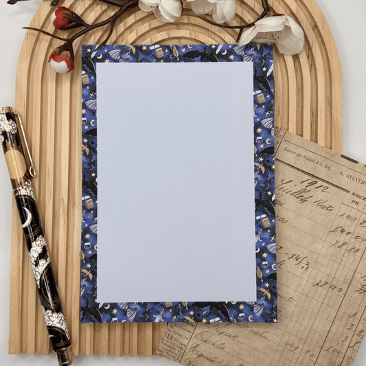 Draconic Daydreams – A6 Fantasy Notepad for Romantasy & Book Lovers | Handmade - Stationery Passion
