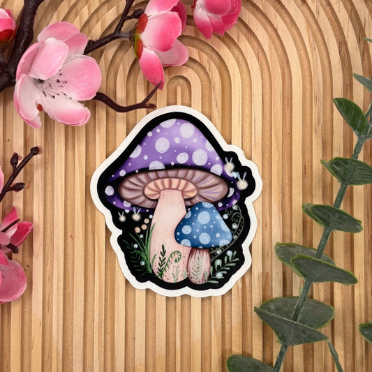 Enchanted mushrooms – Dreamy Die - Cut Vinyl Sticker - Stationery Passion