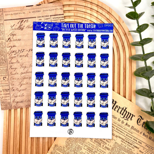 Take Out the Trash! – Recycle Edition | A6 Planner Sticker Sheet - Stationery Passion