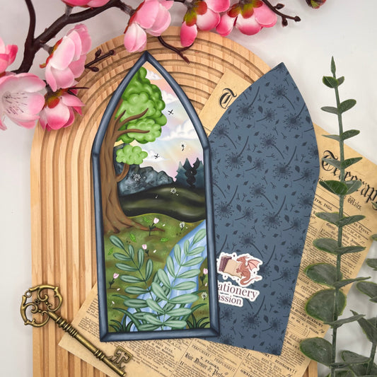 Whispers From Nature – Contour Cut Forest Bookmark - Stationery Passion
